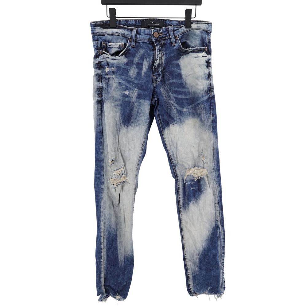 Jordan Craig Aaron Legacy Edition Distressed Jeans Blue Mens 34x33